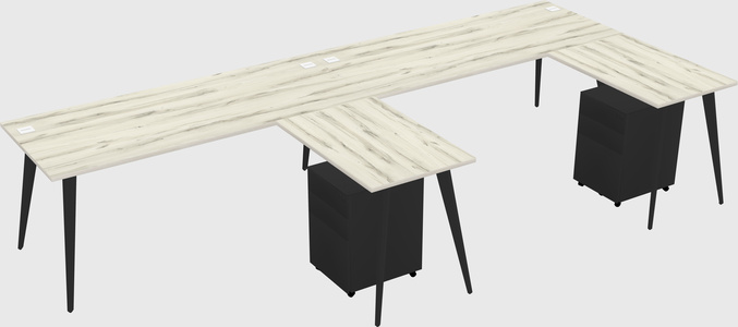 Modern L-shaped Office Desk