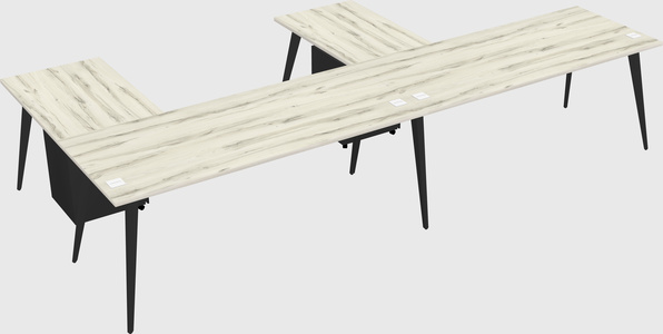 Modern l-shaped office desk