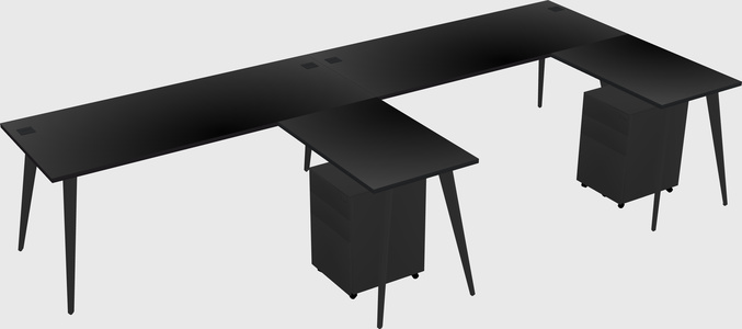 Modern L-shaped Office Desk