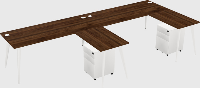 Modern L-shaped Office Desk