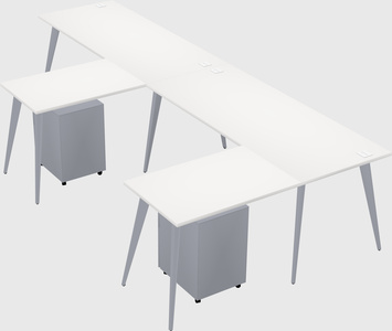 Modern l-shaped office desk