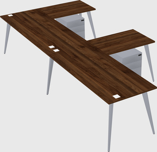 Modern l-shaped office desk