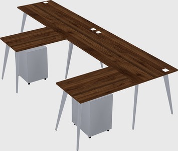 Modern l-shaped office desk