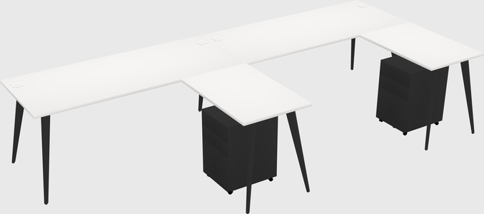 Modern L-shaped Office Desk