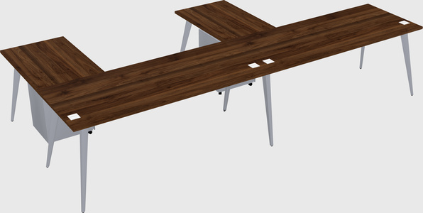 Modern l-shaped office desk