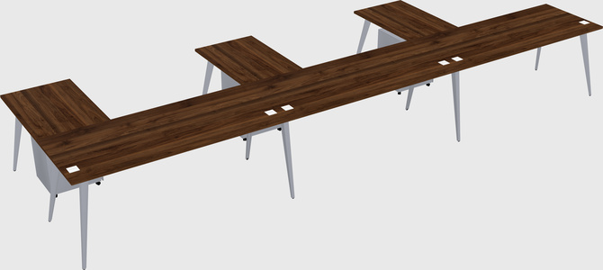Modern l-shaped office desk