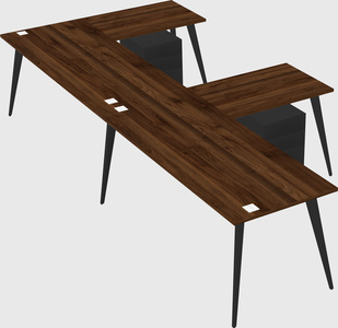 Modern l-shaped office desk