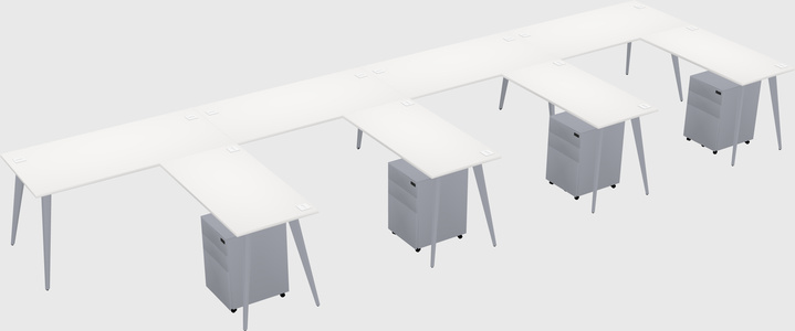 Modern L-shaped Office Desk