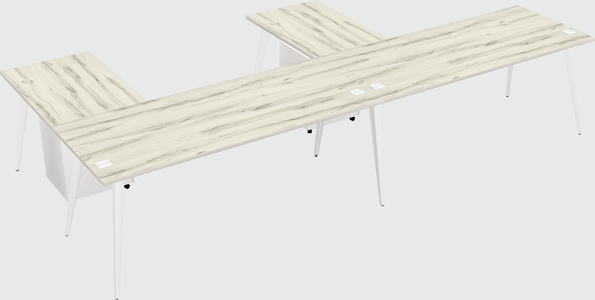 Modern l-shaped office desk