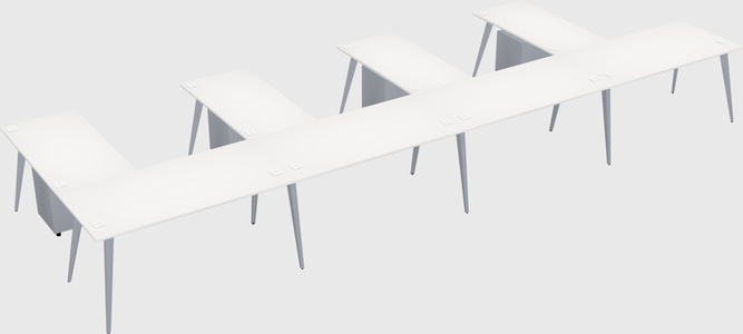 Modern l-shaped office desk