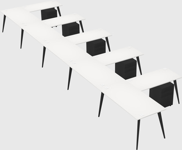 Modern l-shaped office desk