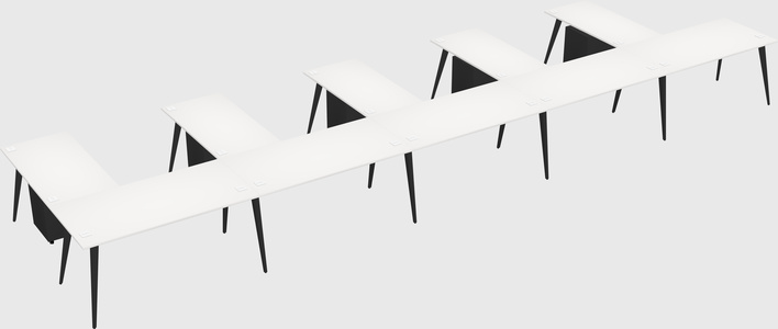 Modern l-shaped office desk