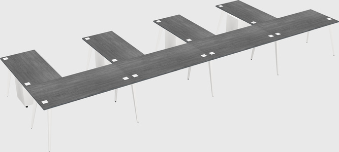 Modern l-shaped office desk