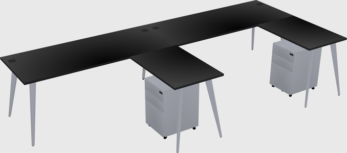 Modern L-shaped Office Desk
