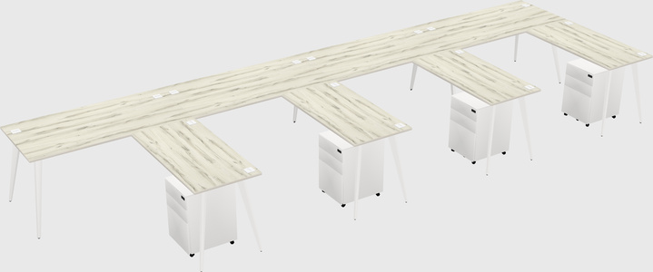 Modern L-shaped Office Desk