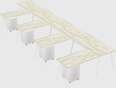 Modern l-shaped office desk
