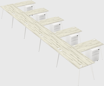 Modern l-shaped office desk
