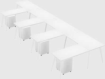 Modern l-shaped office desk