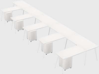 Modern l-shaped office desk