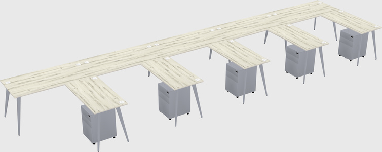 Modern L-shaped Office Desk