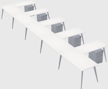 Modern l-shaped office desk