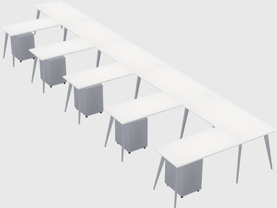 Modern l-shaped office desk