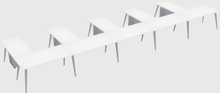 Modern l-shaped office desk