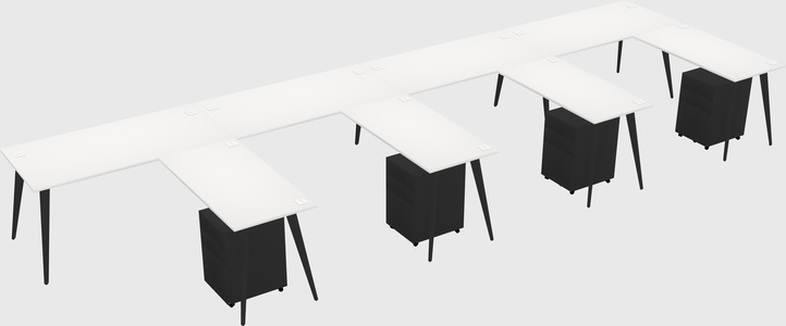 Modern L-shaped Office Desk