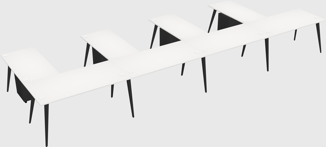 Modern l-shaped office desk