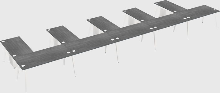 Modern l-shaped office desk