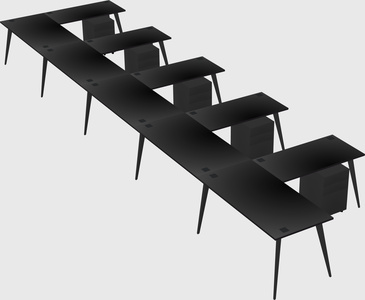 Modern l-shaped office desk
