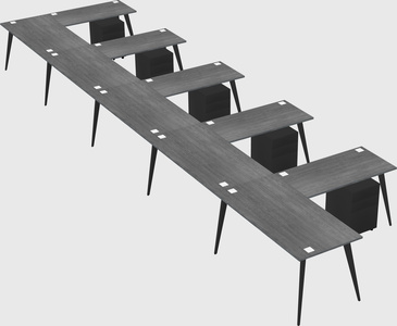 Modern l-shaped office desk