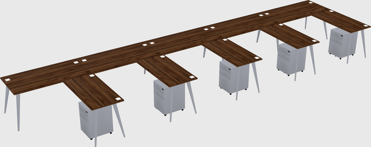 Modern L-shaped Office Desk