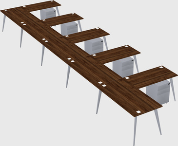 Modern l-shaped office desk