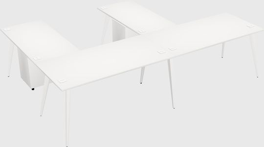 Modern l-shaped office desk