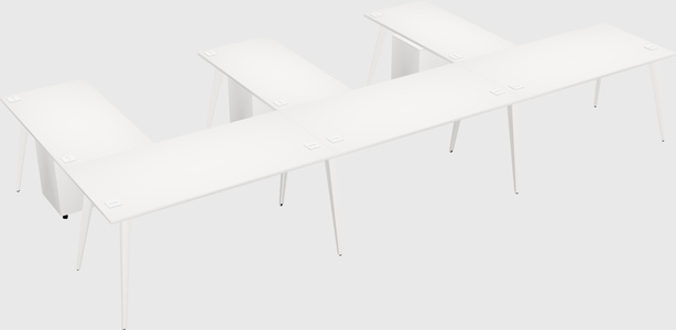 Modern l-shaped office desk