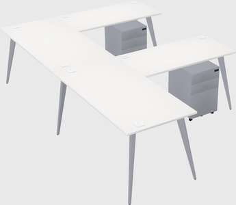 Modern l-shaped office desk