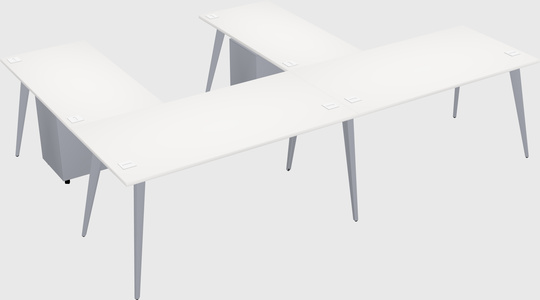 Modern l-shaped office desk