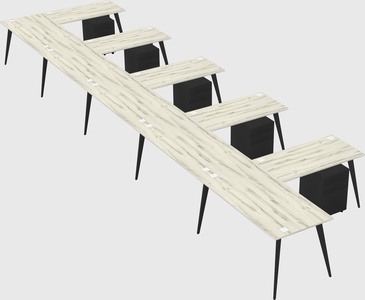 Modern l-shaped office desk