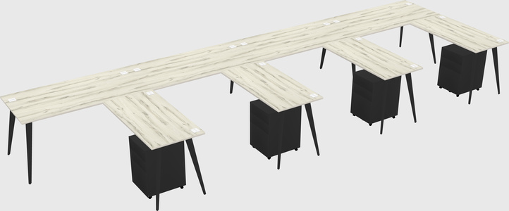 Modern L-shaped Office Desk