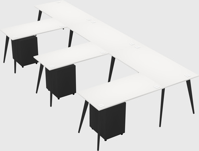 Modern l-shaped office desk