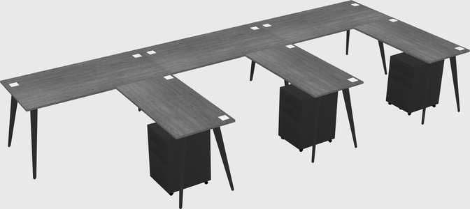 Modern L-shaped Office Desk