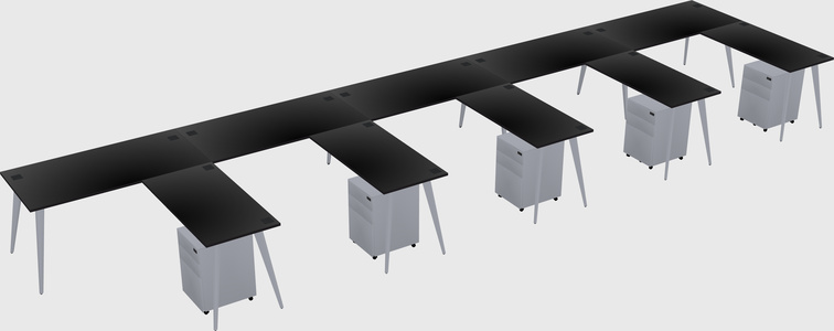 Modern L-shaped Office Desk