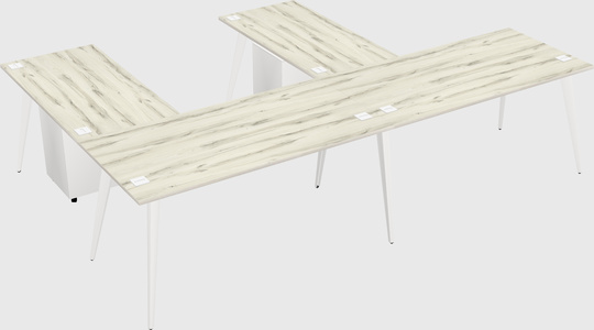 Modern l-shaped office desk