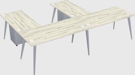 Modern l-shaped office desk