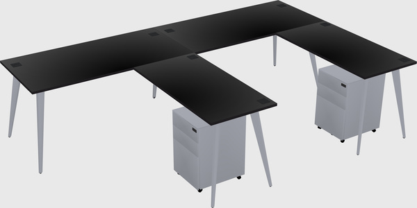 Modern L-shaped Office Desk
