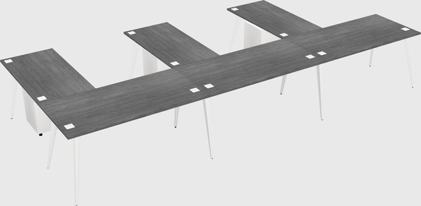Modern l-shaped office desk