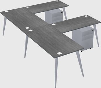 Modern l-shaped office desk