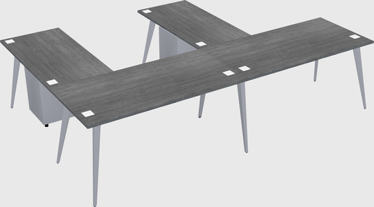 Modern l-shaped office desk