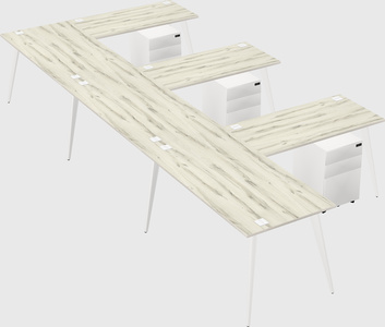 Modern l-shaped office desk